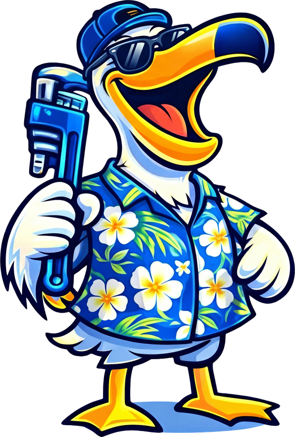 Swisher Plumbing Pelican Mascot - Friendly Service in Pensacola, FL