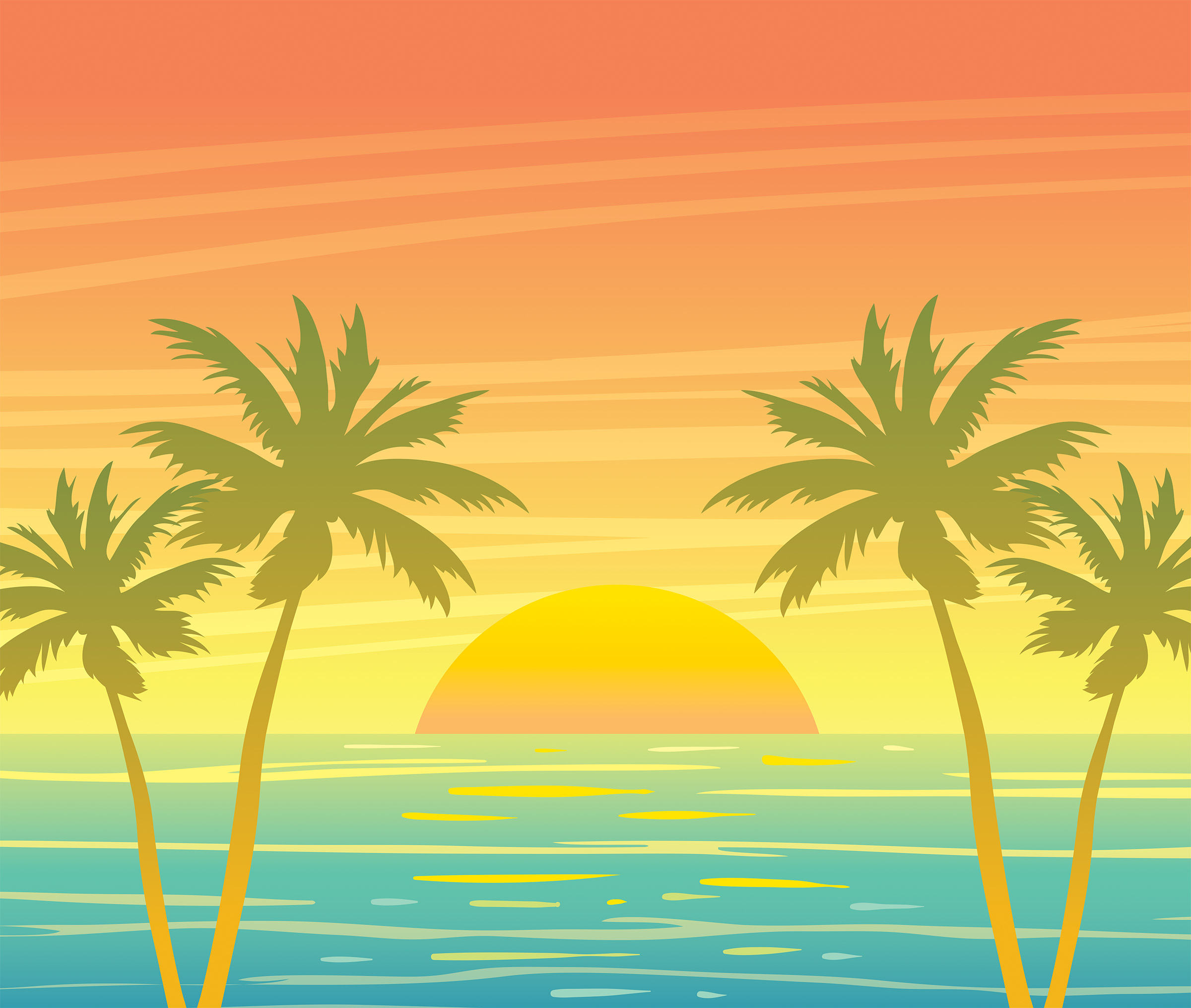 Florida beach sunset